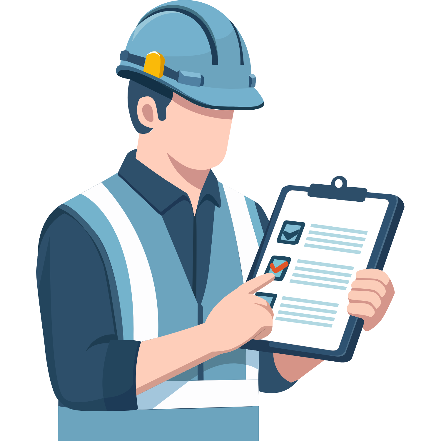 Graphic of electrical inspector