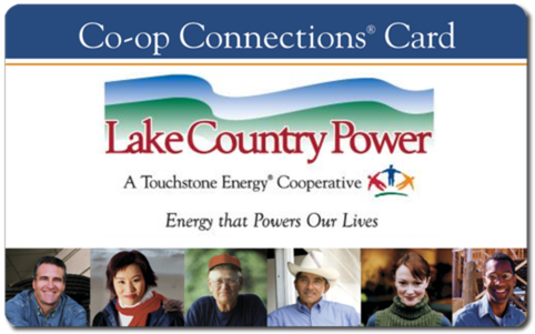 Lake Country Power Co-op Connections Card