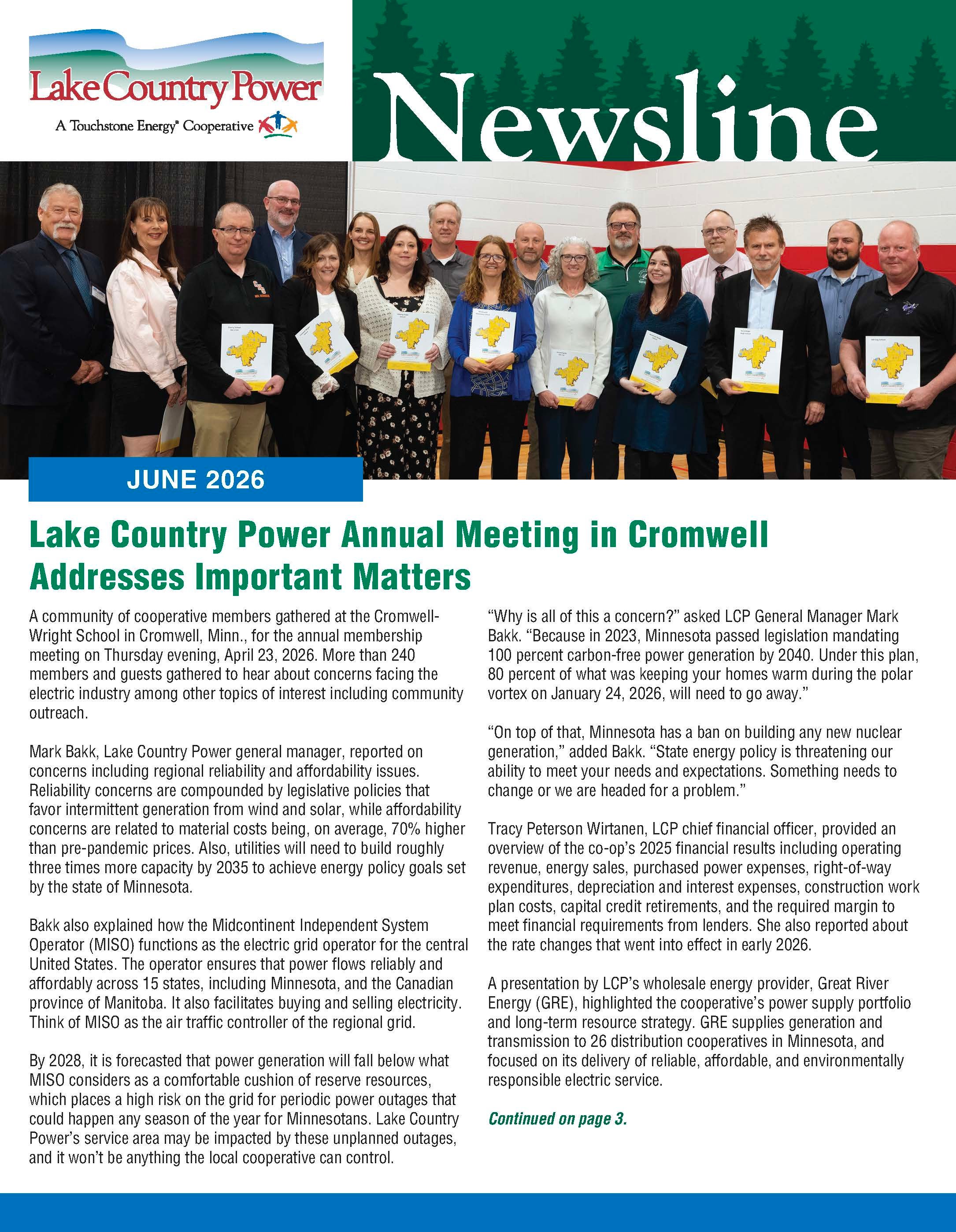 June 2026 Newsline cover
