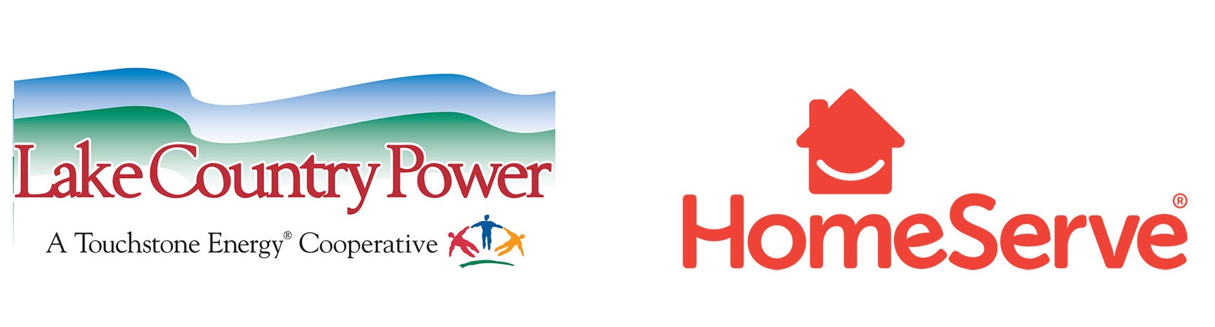 Lake Country Power and HomeServe logos